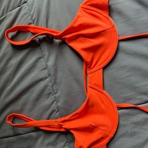 SHEIN neon orange bikini top!